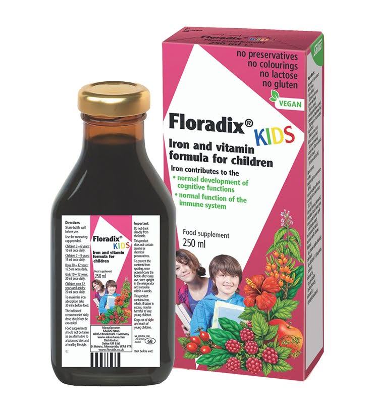 Floradix Kids Liquid Iron & Vitamin Formula 250ml