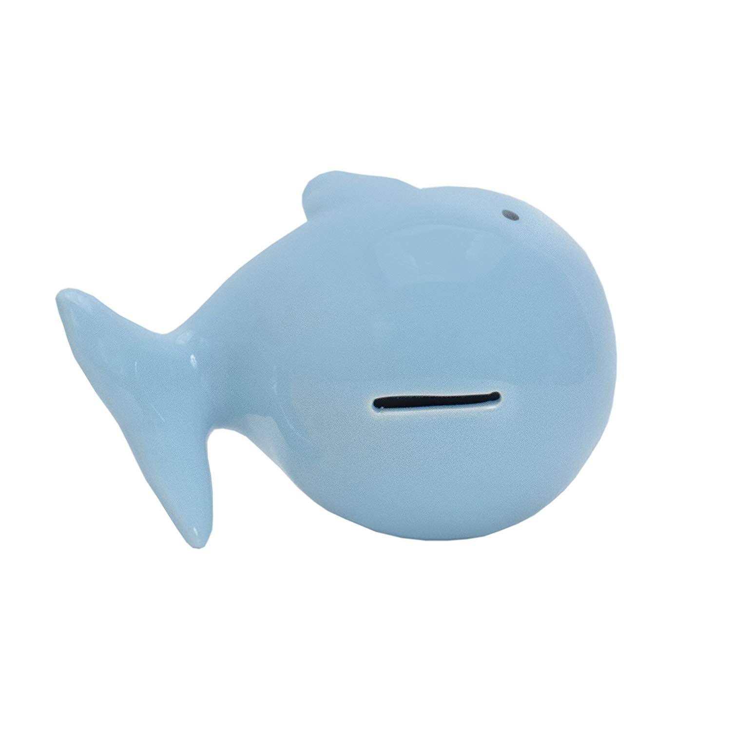 Child to Cherish Boys' Ceramic Piggy Bank - Blue, Whale