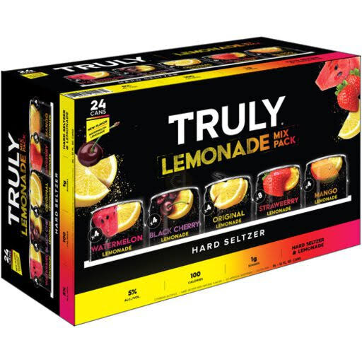 Truly Beer, Hard Seltzer & Lemonade, Mix Pack - 24 pack, 12 fl oz cans