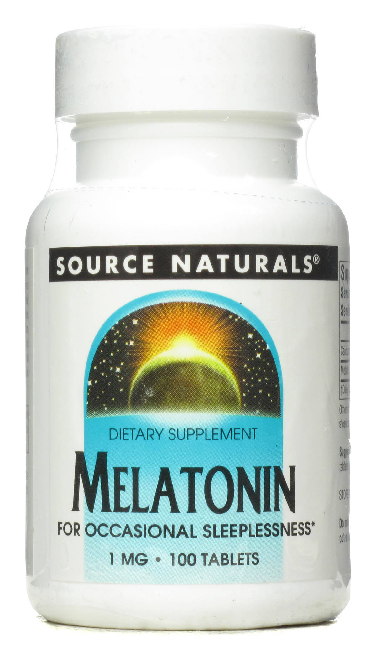 Source Naturals Melatonin 1mg Dietary Supplement - 100 Tablets