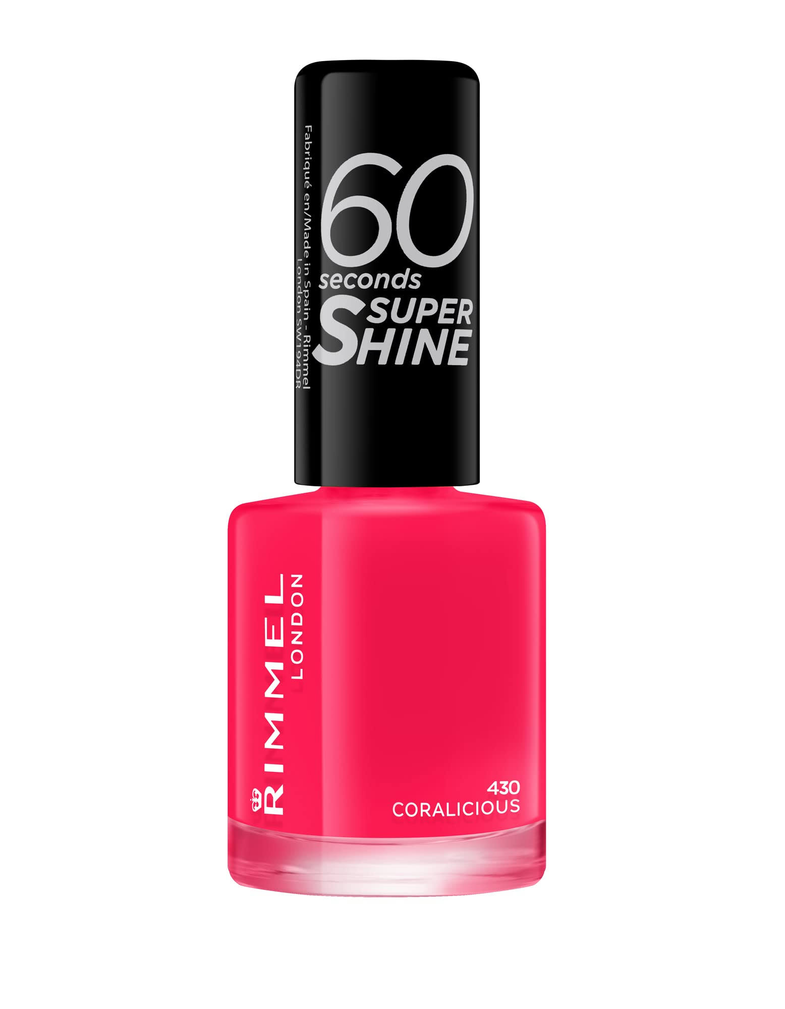 Rimmel London 60 Seconds Super Shine Nail Polish - 430 Coralicious, 8ml