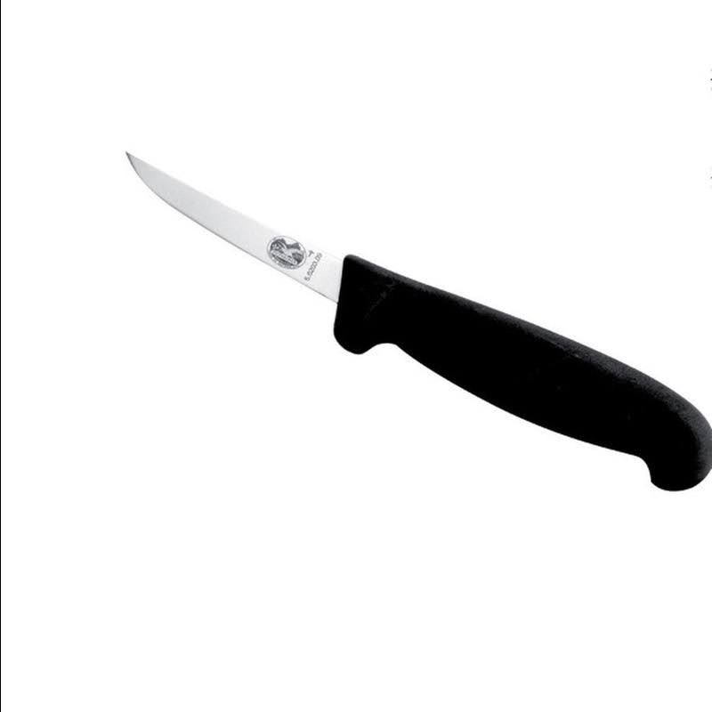 Victorinox Boning Knife Straight Extra Narrow Fibrox 9cm | Black