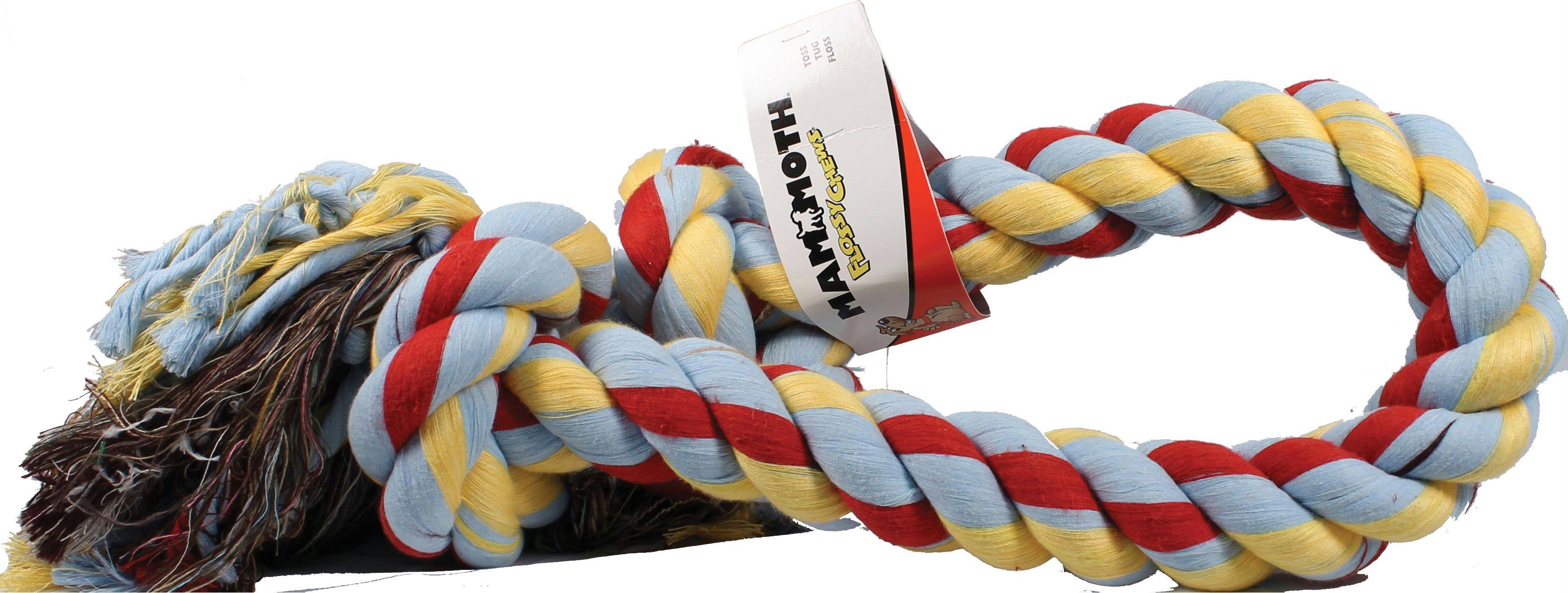 Mammoth Flossy Chews Two Knot Rope Tug Dog Toy