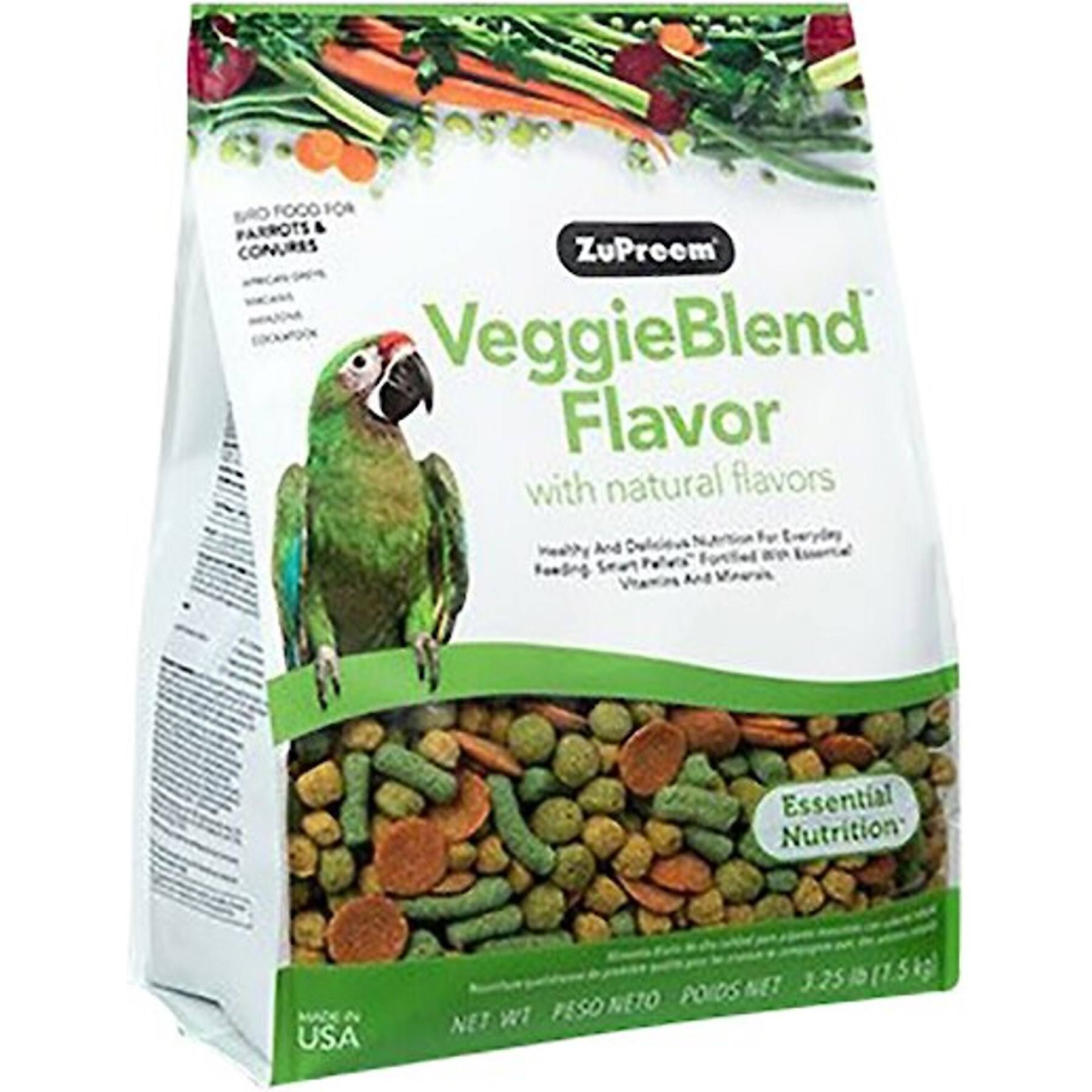 Zupreem Veggie Blend Natural Bird Food - 17.5lbs