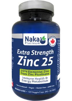 National Nutrition - Zinc 25 Extra Strength (from Zinc Picolinate) – 120 Vcaps