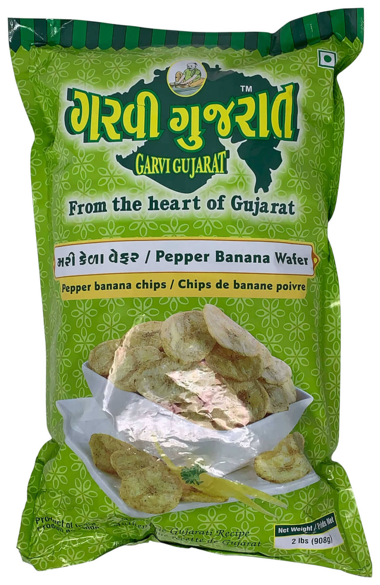 Garvi Gujarat Pepper Banana Chips - 2 lb