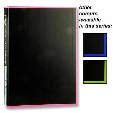 Premier A4 Xtra Firm 80 Pocket Hardback Display Book Folio Folder Coloured x 1 