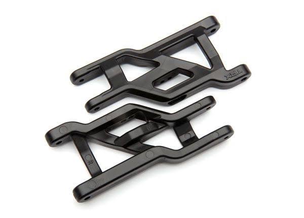 Traxxas Suspension arms front Black heavy duty (2) 3631X