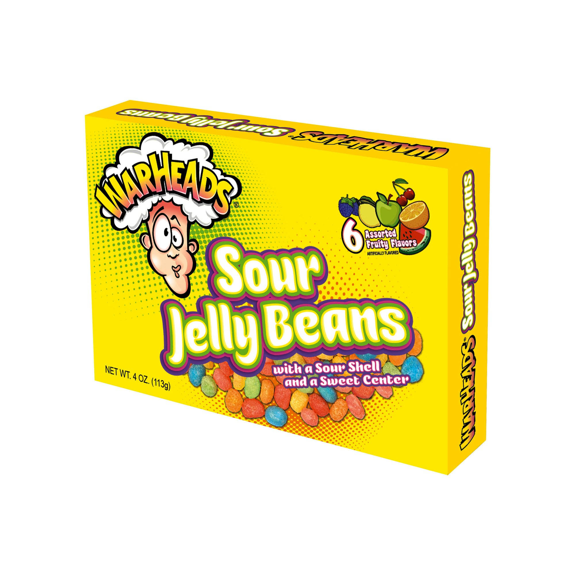 Warheads Sour Jelly Beans - 113g