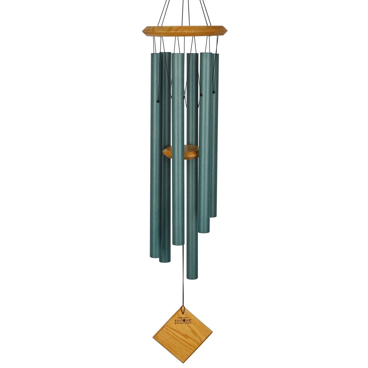 Woodstock Encore Collection Earth Wind Chime - Verdigris, 37"