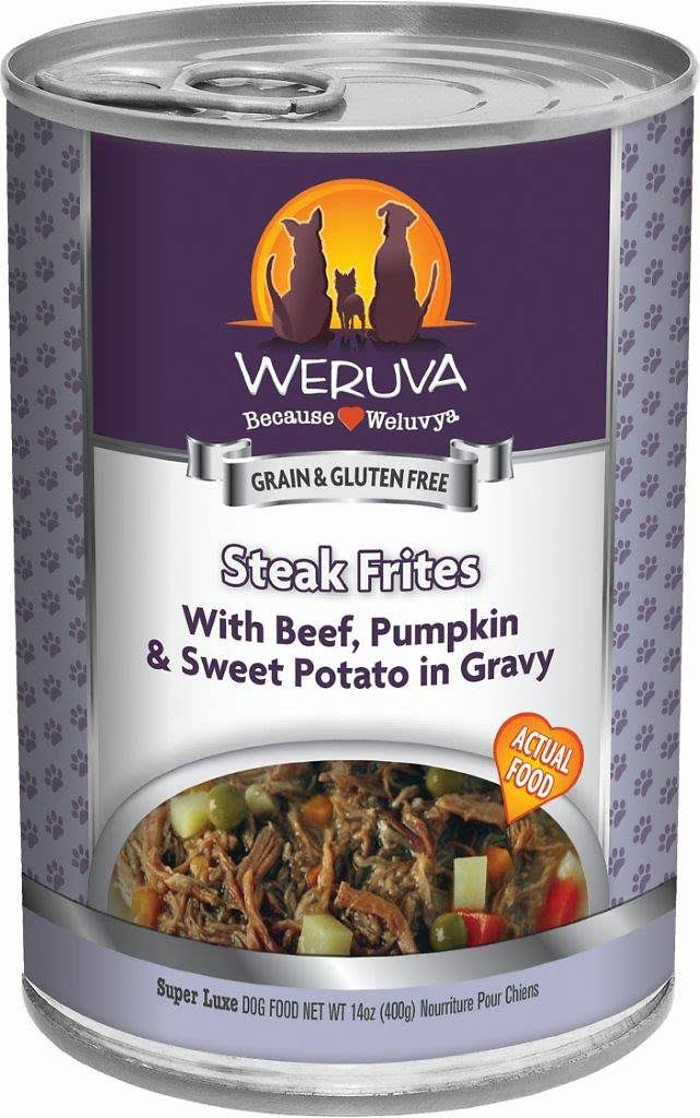 Weruva Steak Frites Canned Dog Food - Beef Pumpkin And Sweet Potato In Gavy