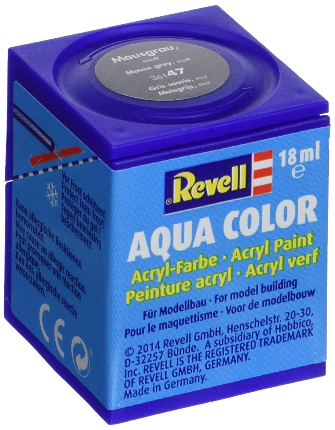 Revell Aqua Color Acrylic Paint. No. 47 Mouse Grey Matt