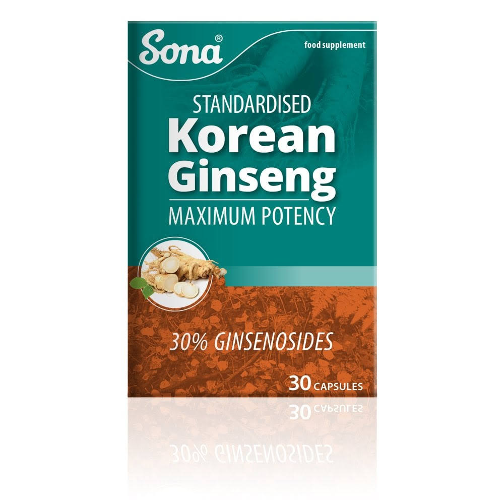 Sona Korean Ginseng 30 Capsules | O'Sullivans Pharmacy | Vitamins