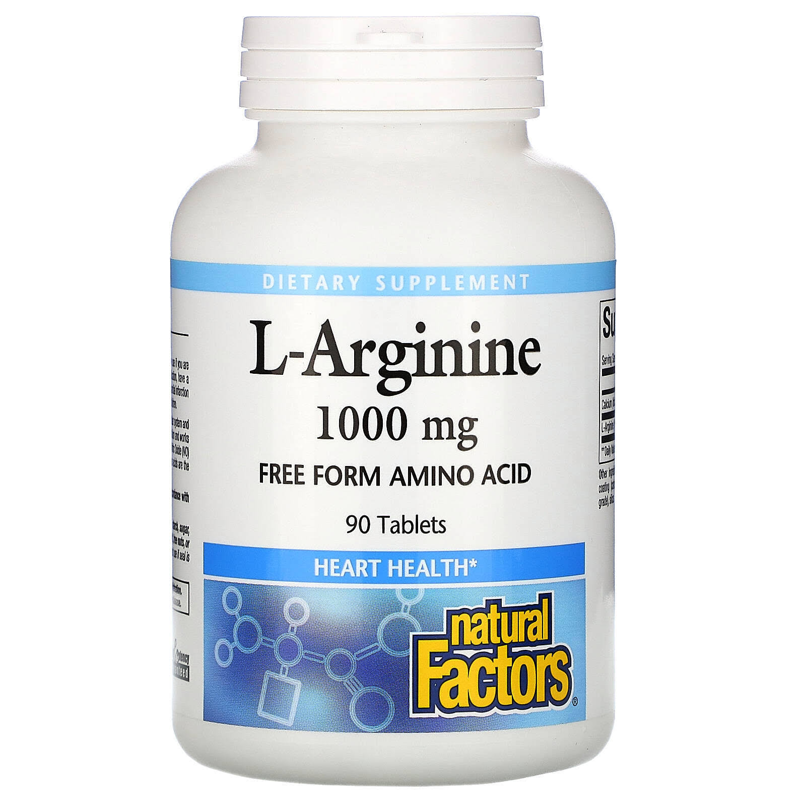 Natural Factors L-Arginine - 90 Tablets