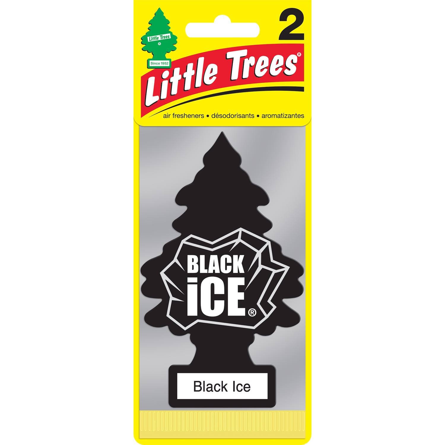 Little Trees Ornaments Black Ice Air Freshener