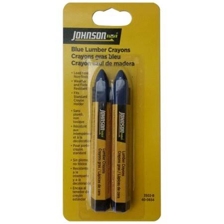 Johnson Level & Lumber Crayon - Blue, x2