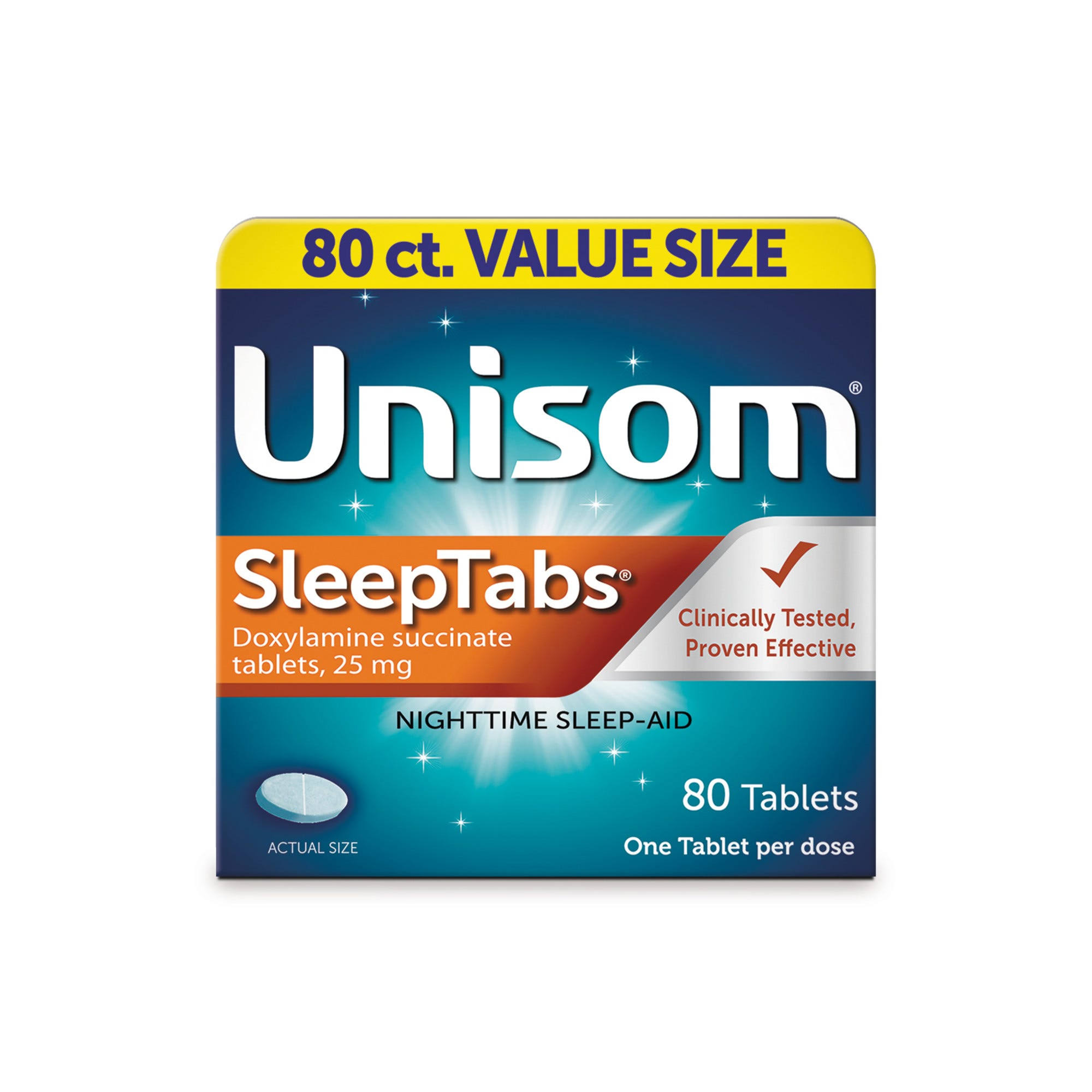 Unisom SleepTabs Nighttime Sleep Aid Tablets - 80ct