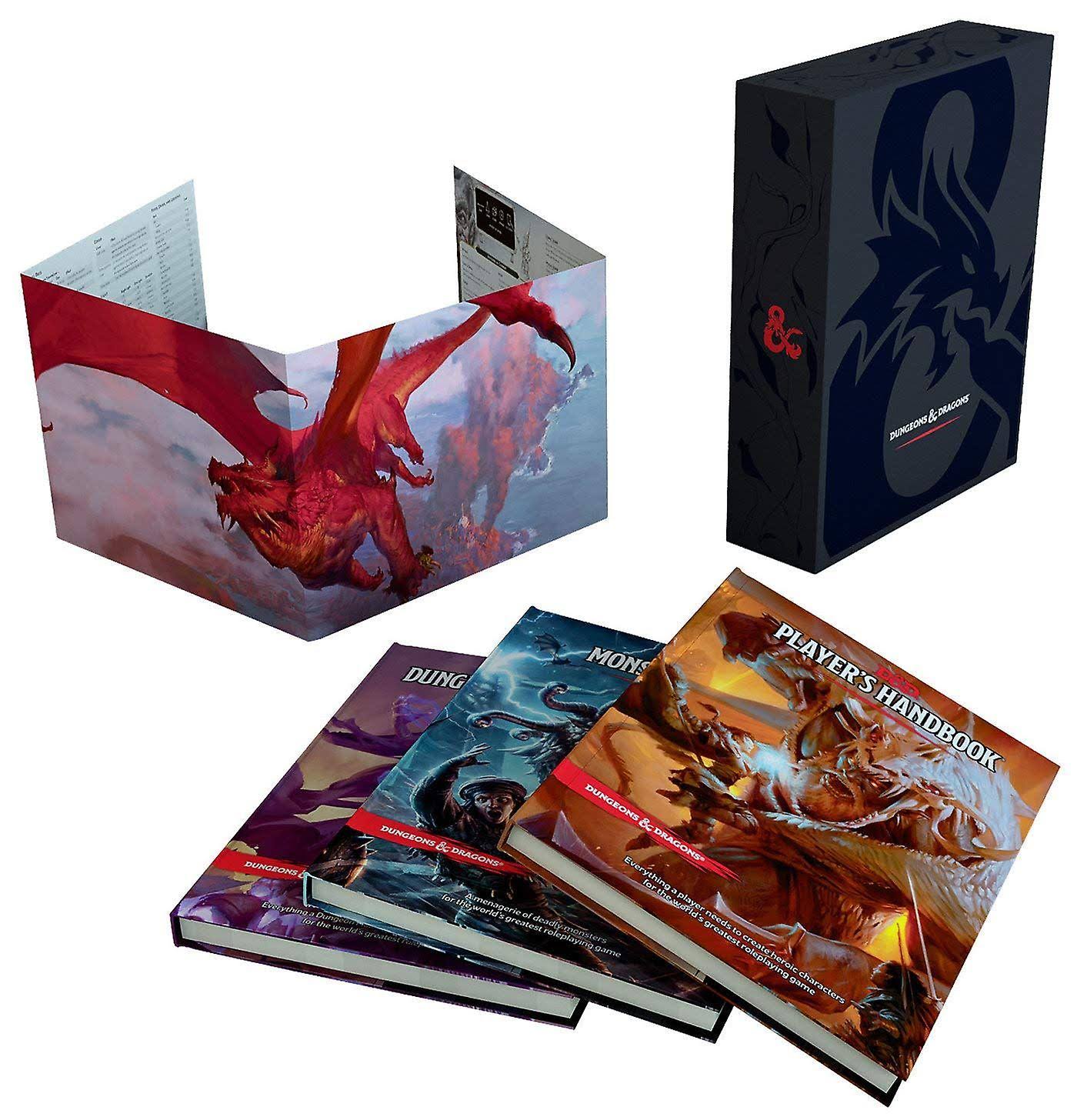 Dungeons & Dragons Core Rulebooks Gift Set (Special Foil Covers Edition with Slipcase, Player's Handbook, Dungeon Master's Guide, Monster Manual, DM Screen) [Book]