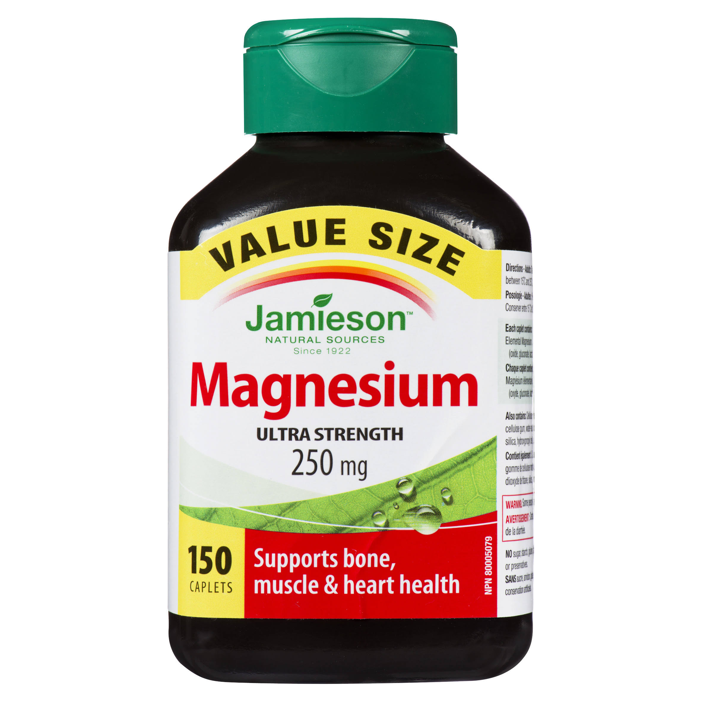 Jamieson Magnesium - 250mg, 150 Caplets