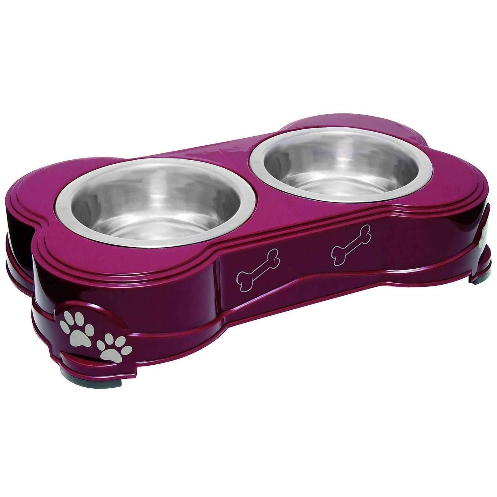 Loving Pets Dolce Diner Dog Bowl - Merlot, Small