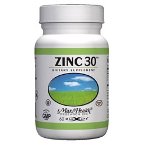 Maxi Health Zinc 30 Dietary Supplement - 60ct