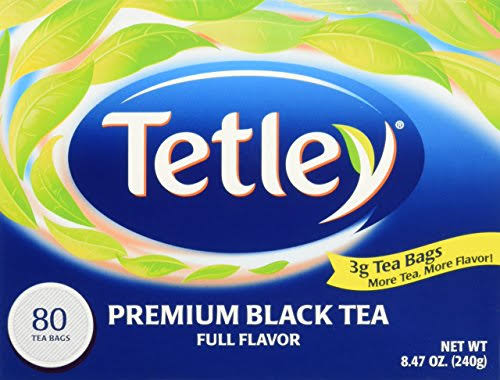 Tetley Premium Black Tea Full Flavor - 80 CT 2 Pack (2 x 8.47 oz)
