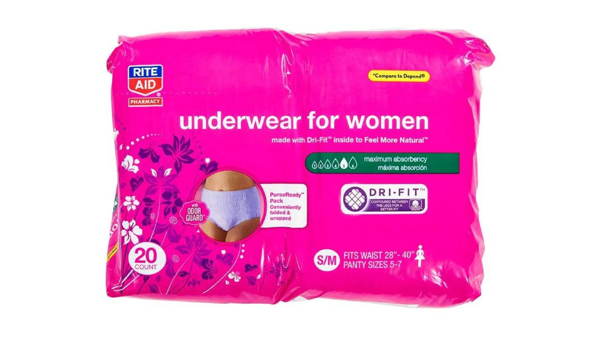 GNP Underwear for Women Maximum Absorbency S/md, 4 Packs of 20