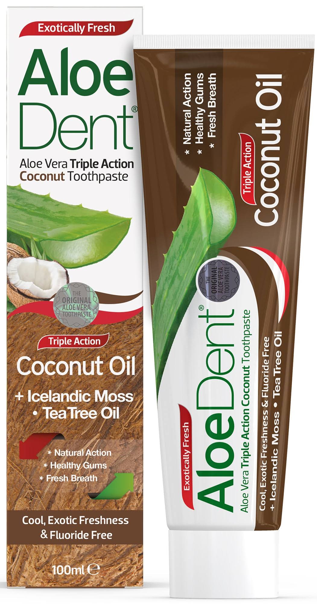 AloeDent Coconut Oil Triple Action Toothpaste