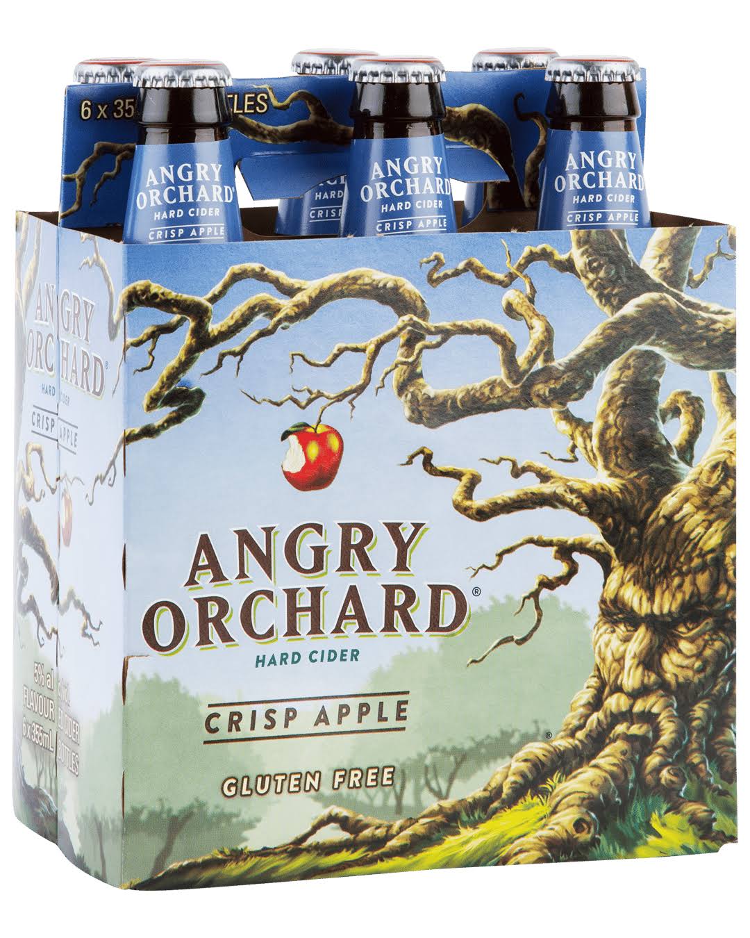 Angry Orchard Hard Cider - Crisp Apple, 6 Pack, 12oz