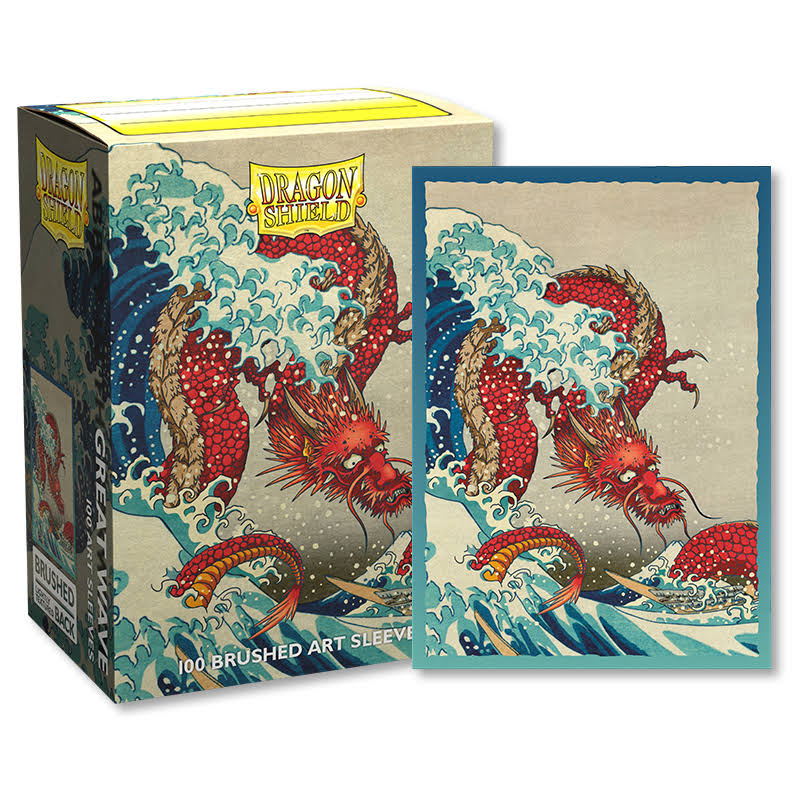 Dragon Shield - Brushed Art Sleeves - Great Wave