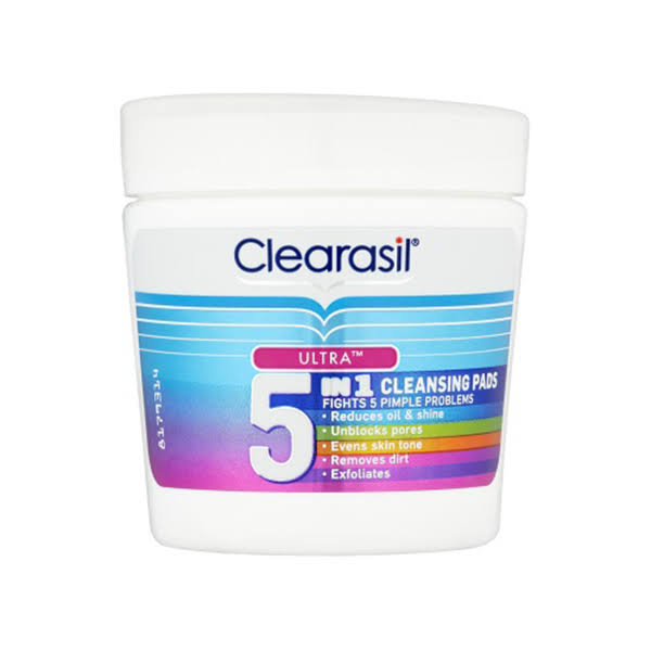 Clearasil Multi Action 5 In 1 Cleansing Pads - 65 Pads