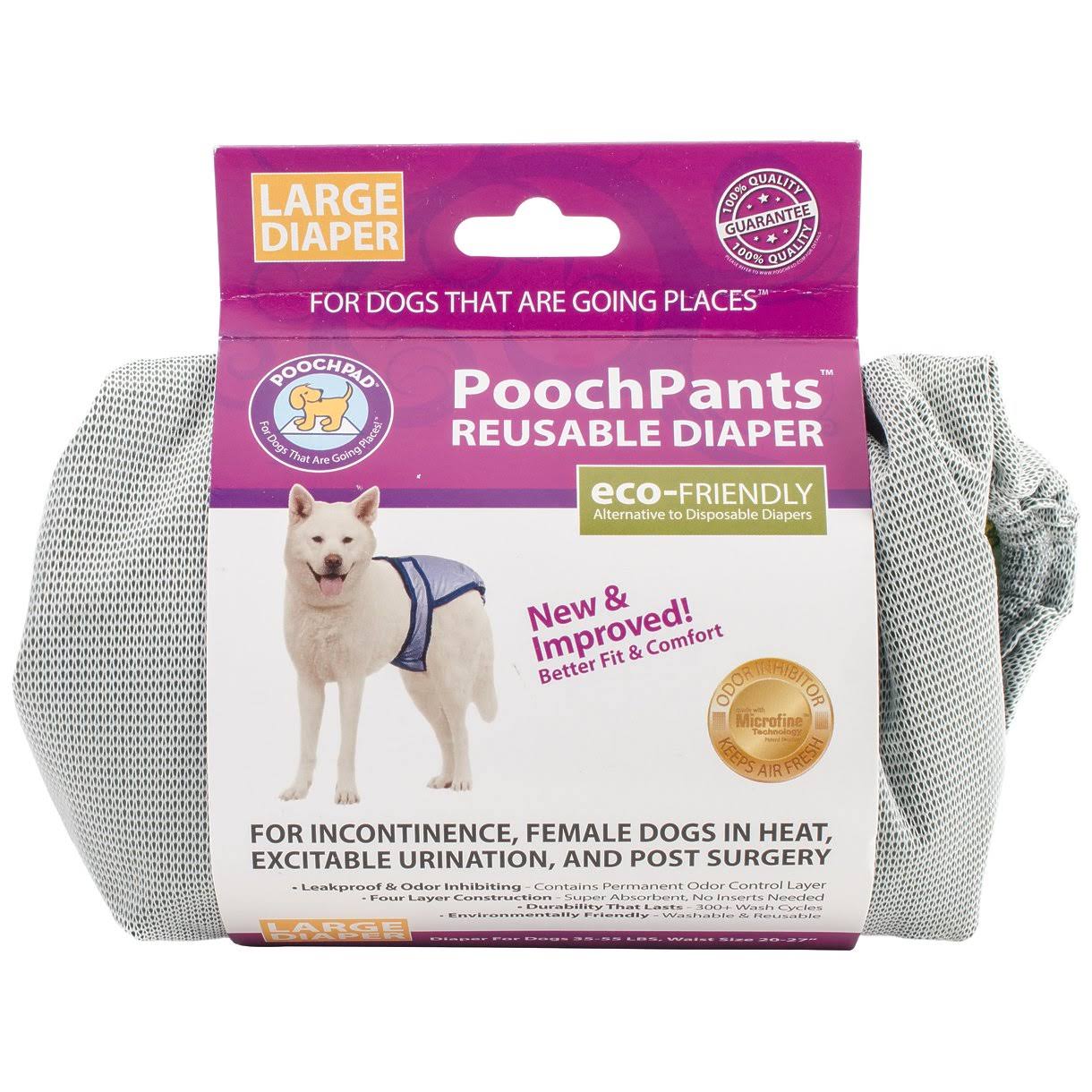 Pooch Pants Reusable Dog Diaper - Large