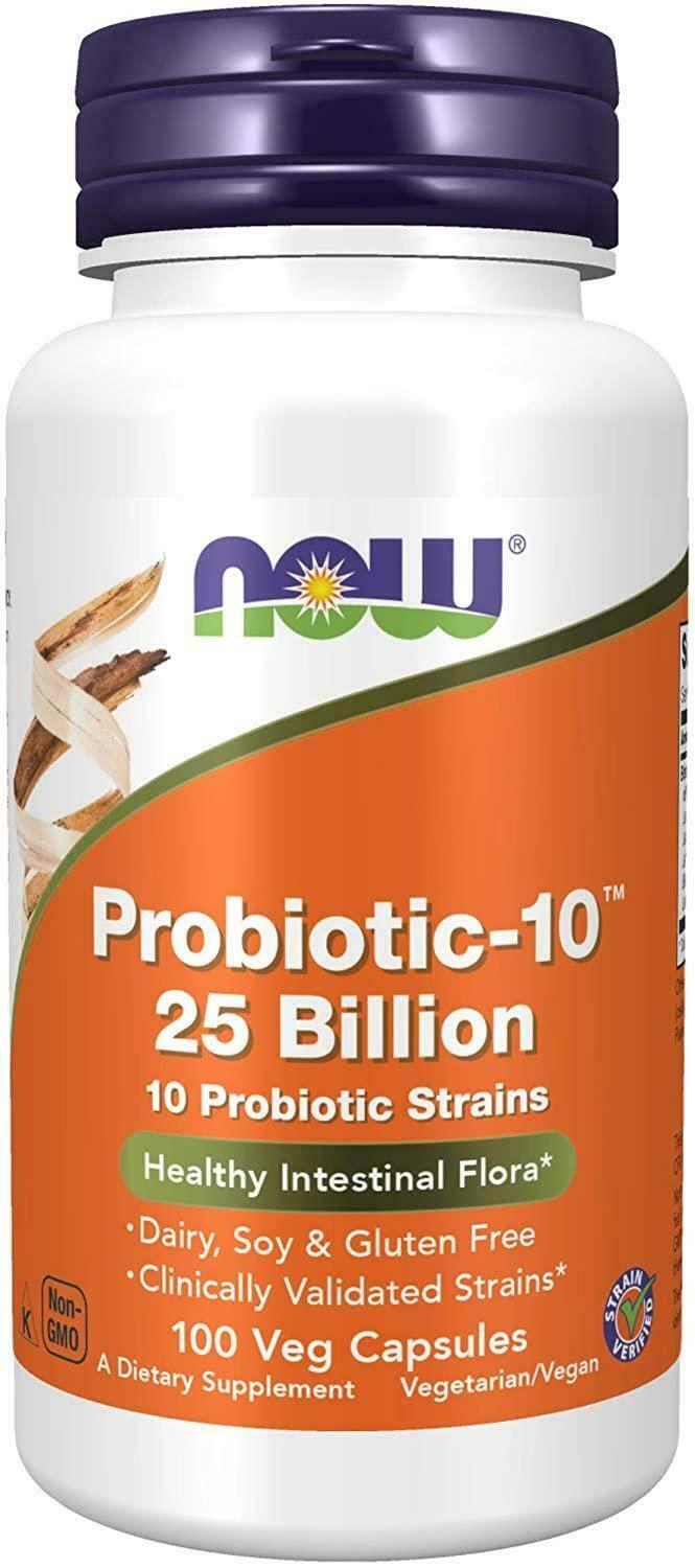 Now Foods Vegetarian Probiotic Capsules Supplement - 100 Count