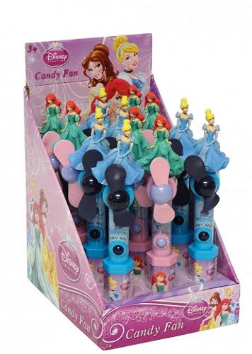 Disney Princess Character Candy Fan - 0.53oz, 12pk