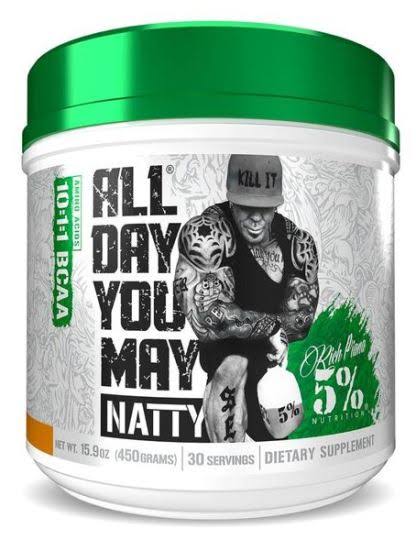 5% Nutrition All Day You May Natty Amino Acids BCAA 450 Gr