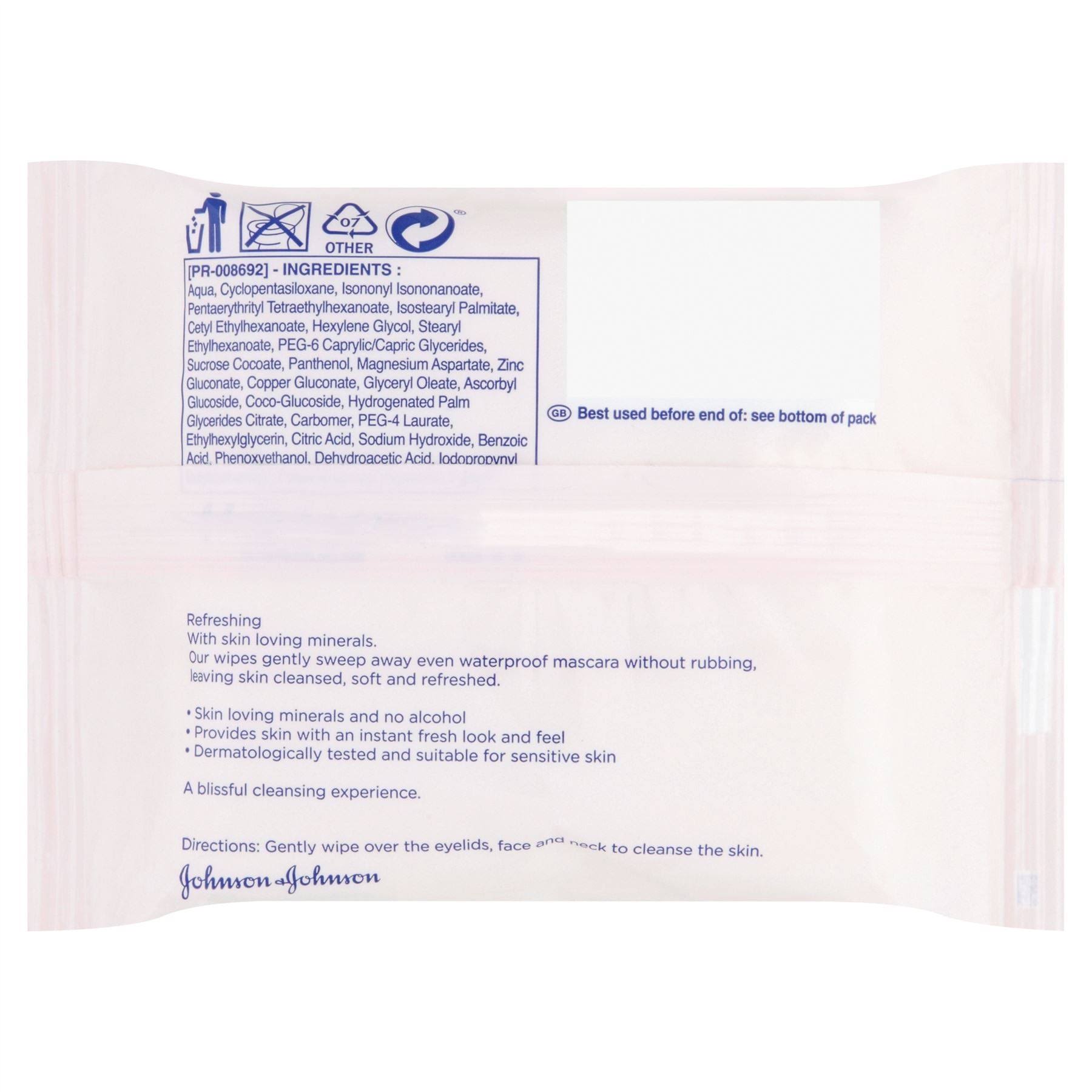 Johnsons Make Up Be Gone Cleansing Wipes - 25pcs