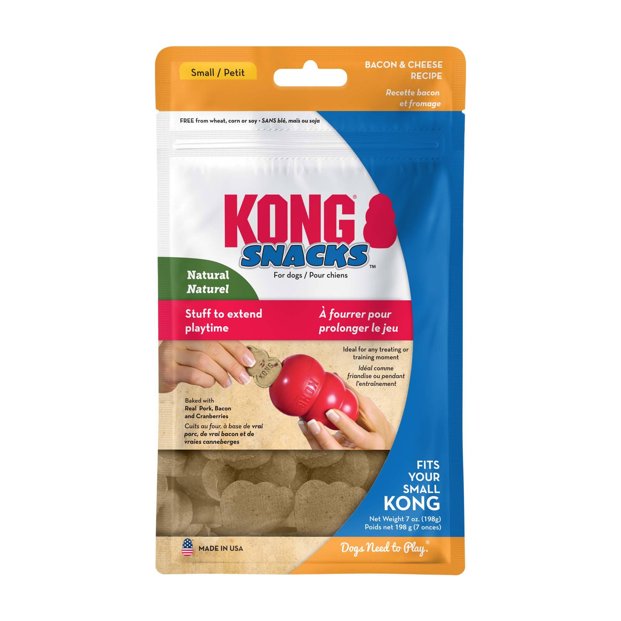 Kong Snacks Stuff'N Dog Toy - Bacon And Cheese, Small