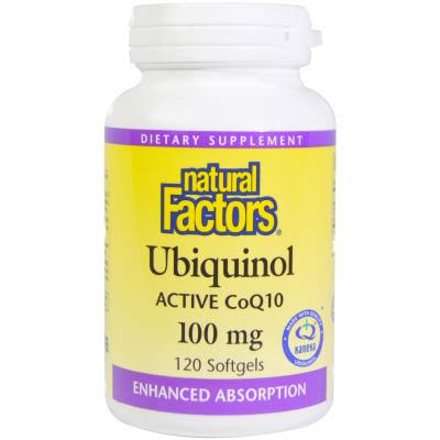Natural Factors Ubiquinol Qh Active Coq10 - 100mg, 120 Softgels
