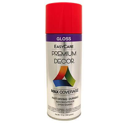 Enamel Spray Paint, Hot Red Gloss, 12 oz., True Value, PDS97-AER