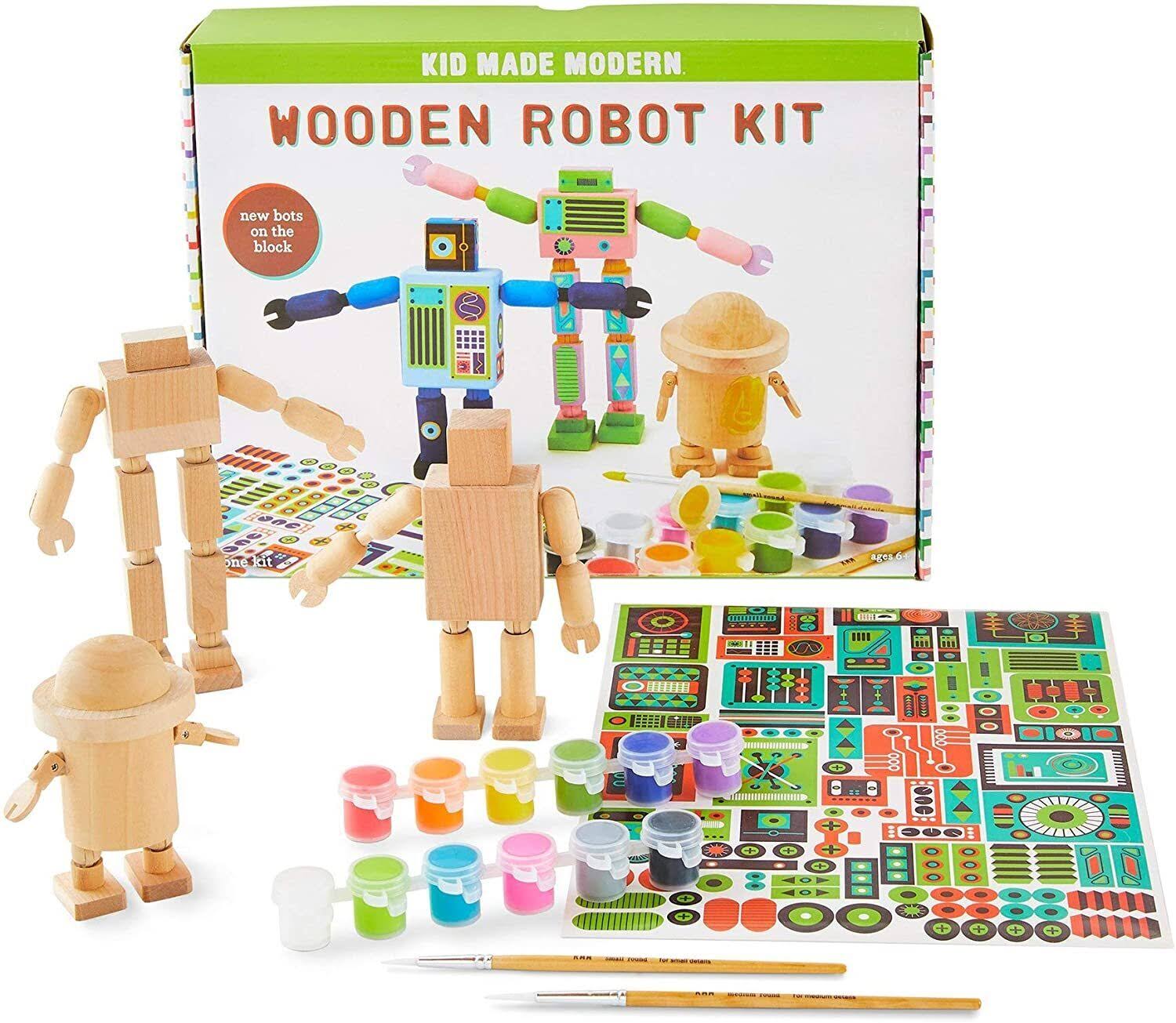Kid Made Modern - Wooden Robots Kit