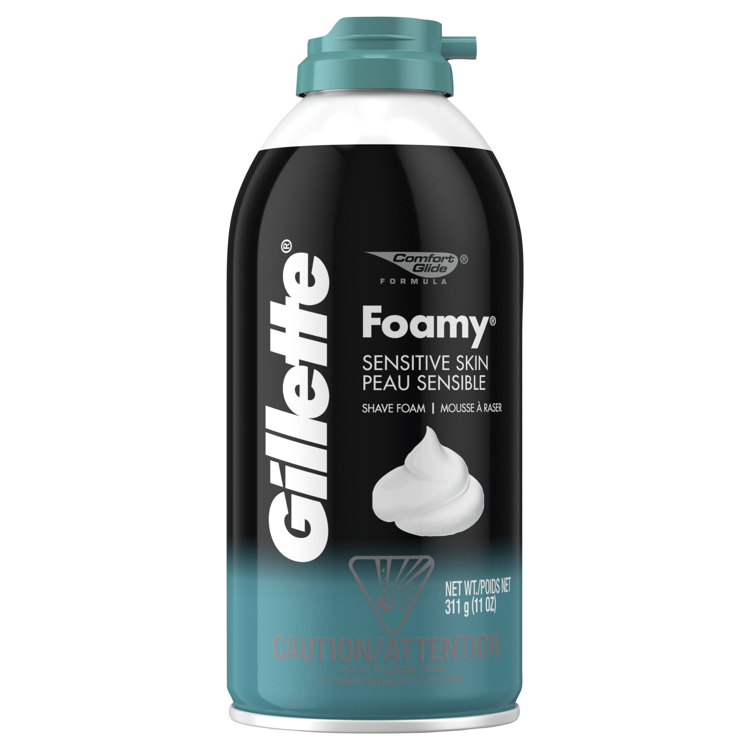 Gillette Foamy Comfort Glide Formula Sensitive Skin Shave Foam - 11oz