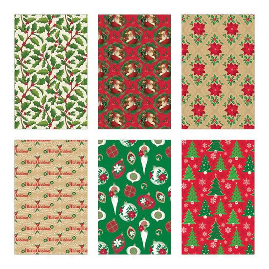 Santas Forest 68301 Gift Wrap Assortment, Paper 60 Pack