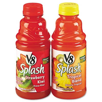V8® Splash® Tropic Blend Juice Drink - Mezcla Tropical, 16oz. Bottles, 12/Pack