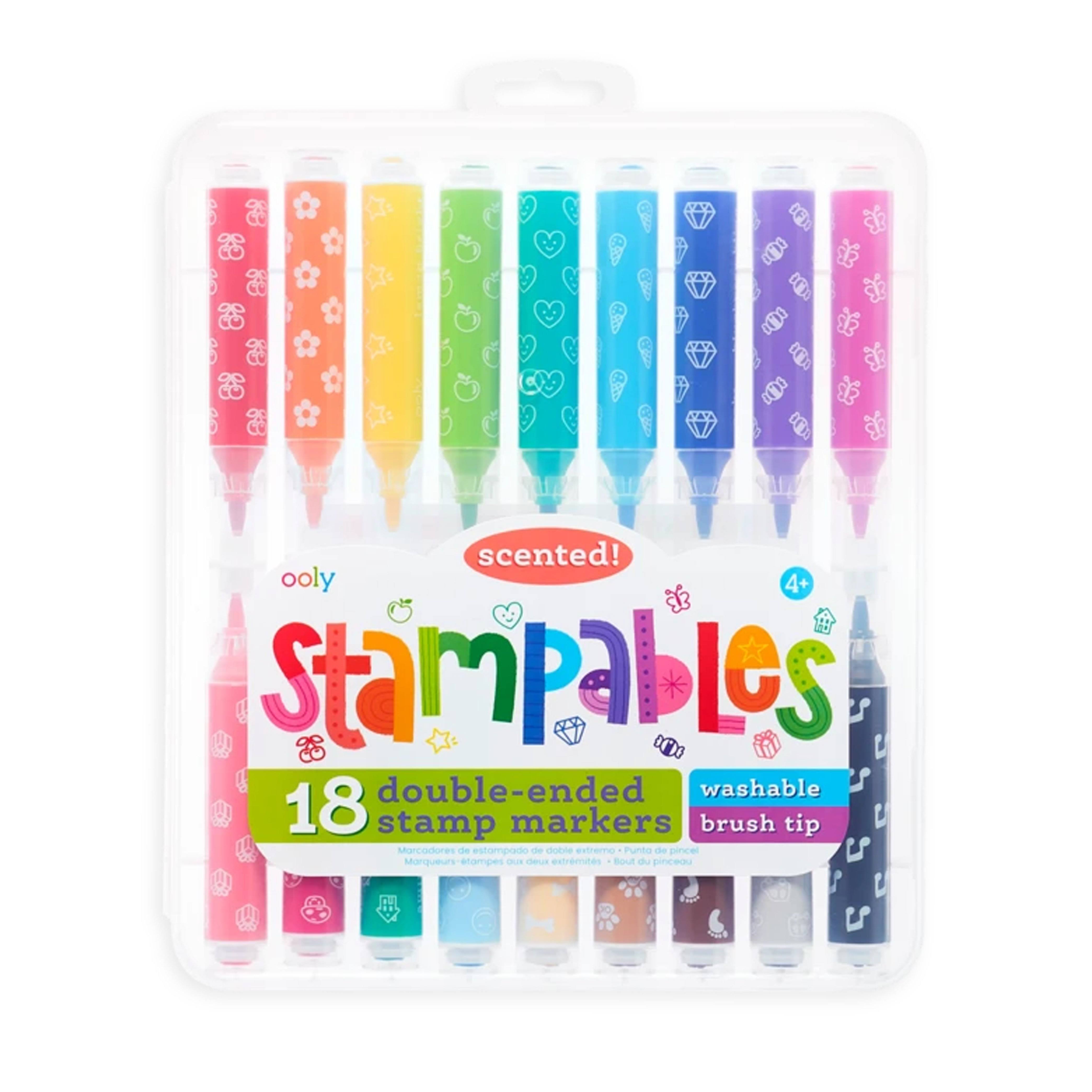 Ooly scented felt-tip pens with Stampables - BÉBÉ concept