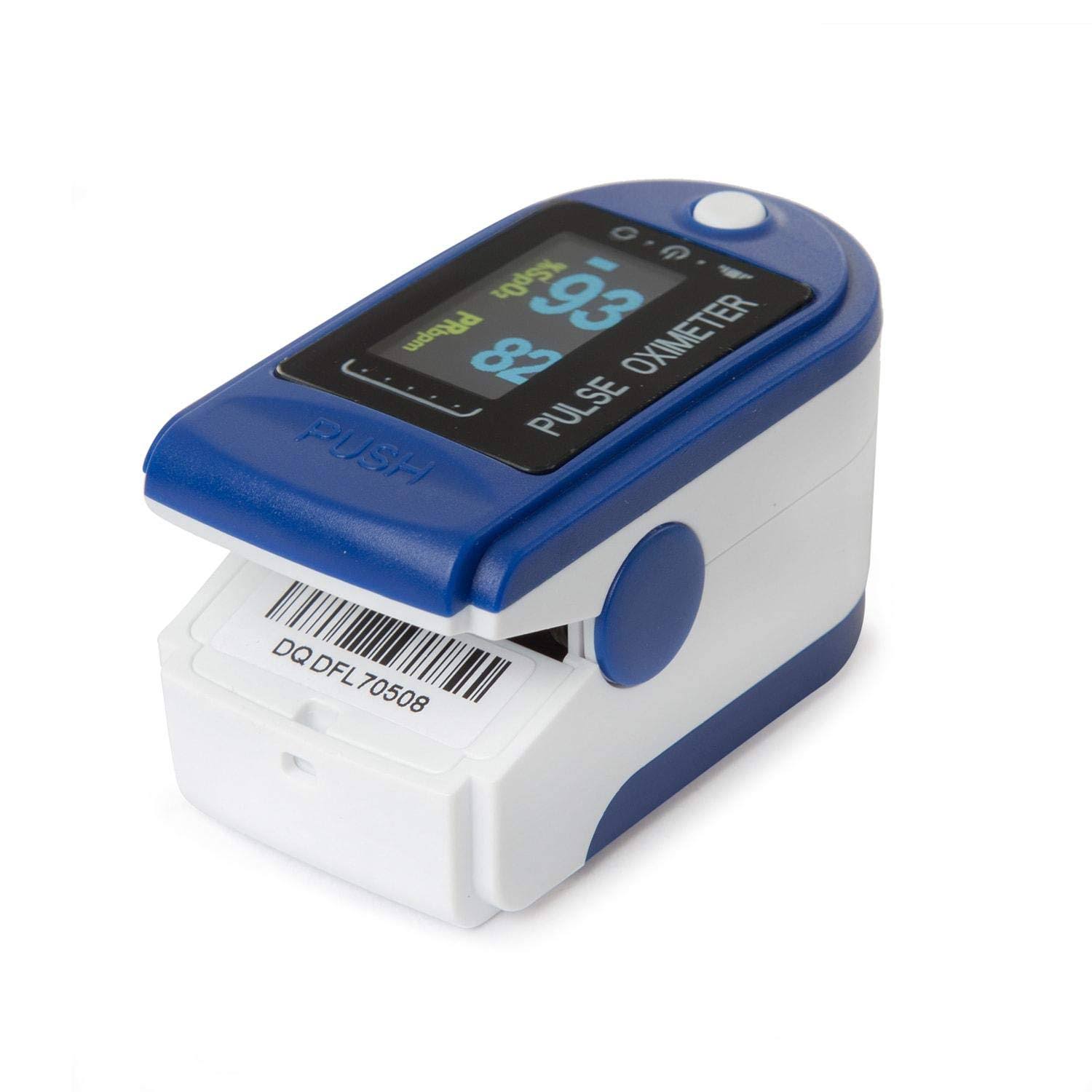 Contec Deluxe Pulse Oximeter Blood Oxygen Level Monitor #CMS-50DA