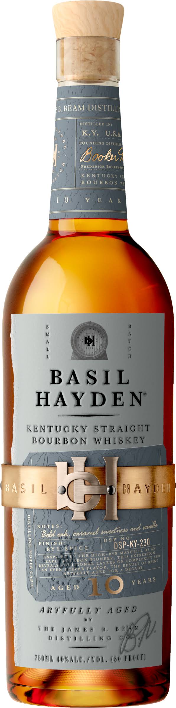 Basil Hayden's Bourbon Whiskey 10 Year - 750ml