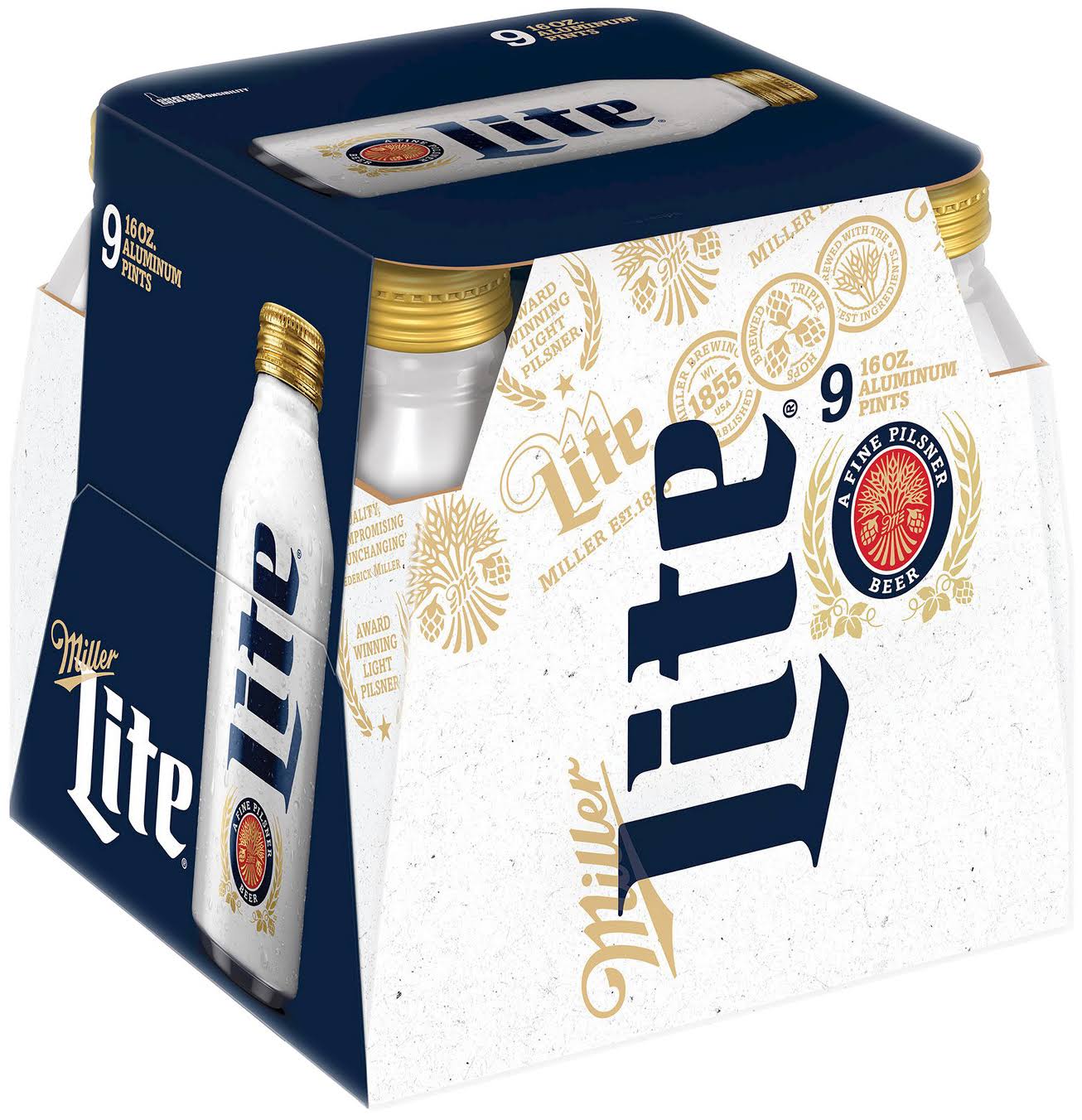 Miller Lite Beer - 16 oz, 9 pk