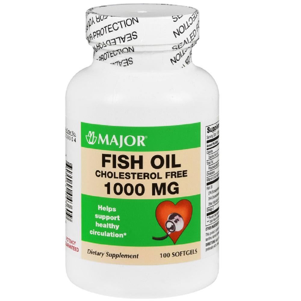 Major Fish Oil 1000mg 100 Softgels