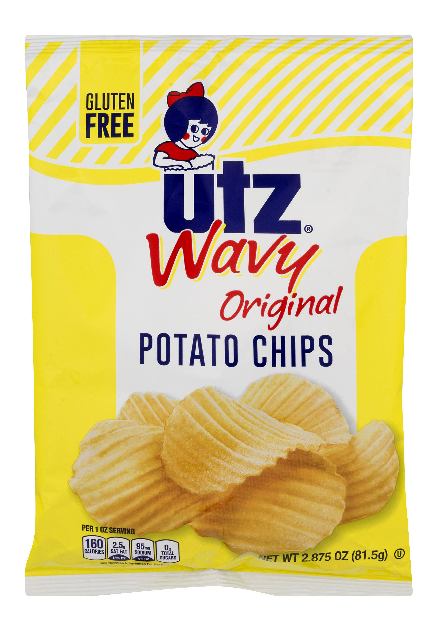 Utz Original Wavy Potato Chips - 2.87 oz
