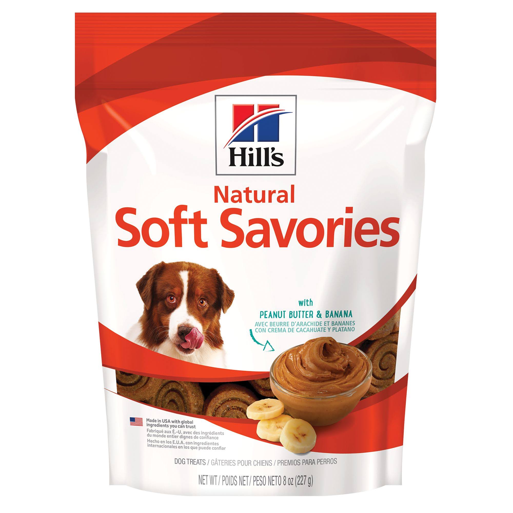 Hill's Science Diet Soft Savories Dry Dog Treat - Peanut Butter and Banana, 8oz